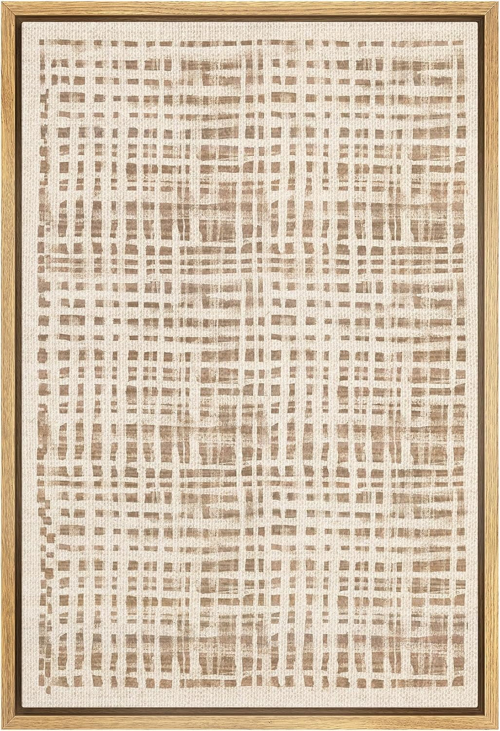 Aaheei Canvas Print Wall Art Mid-Century Tan Line Landscape Abstract Shapes Modern Art Relax/Calm... | Walmart (US)