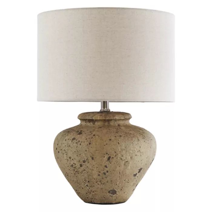 Mahfuz Ceramic Table Lamp Beige  - Signature Design by Ashley | Target