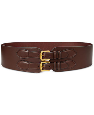 Women's Double Buckle Wide Belt | Macy's