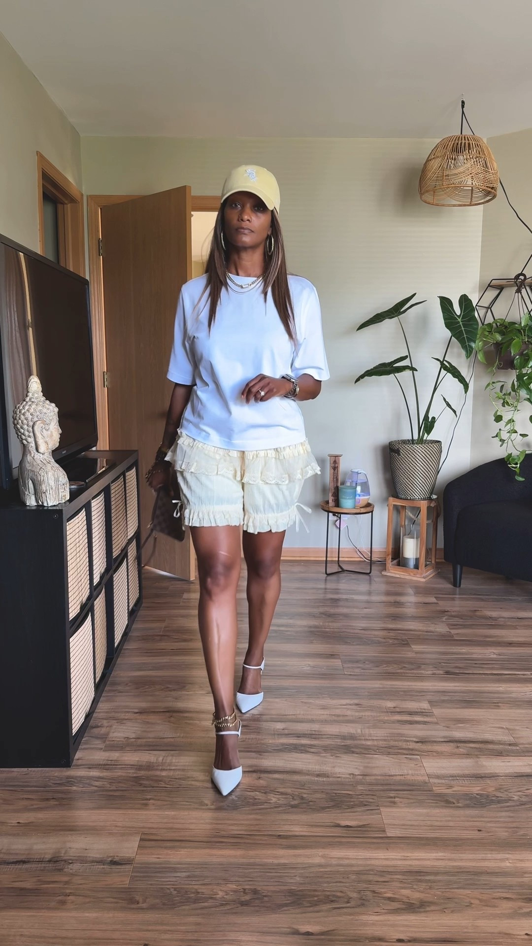 I’m wearing a medium in the shorts and small in the t-shirt. 
The shorts are high waisted and elastic. 
Super cute, I love them! 

My size… 5’6 145lbs 

Bloomer shorts, boho style shorts, shorts, lace

#LTKOver40 #LTKStyleTip #LTKFindsUnder50