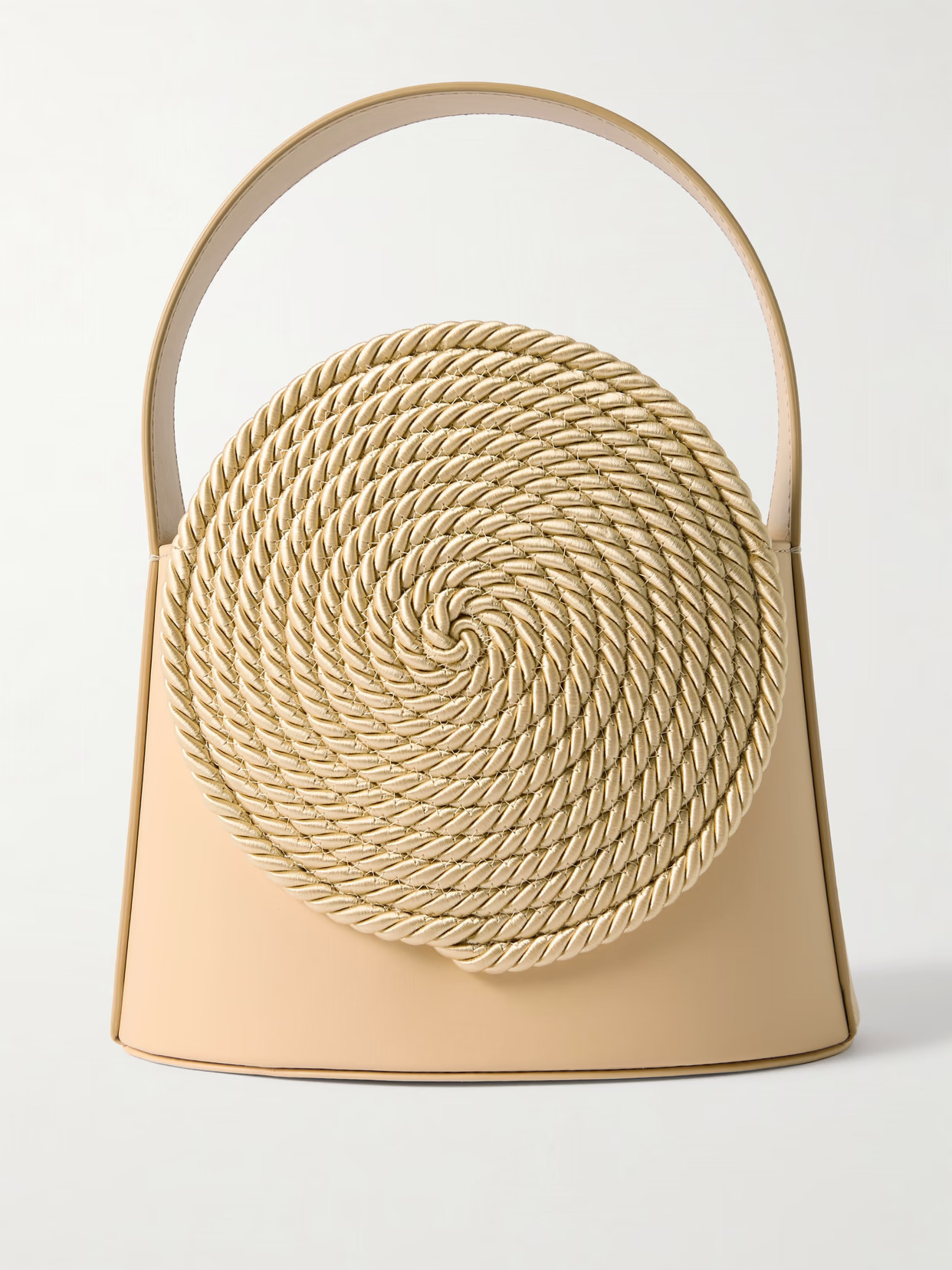 DESTREE - Gunther Raffia-trimmed Leather Tote Bag - Beige | NET-A-PORTER (UK & EU)