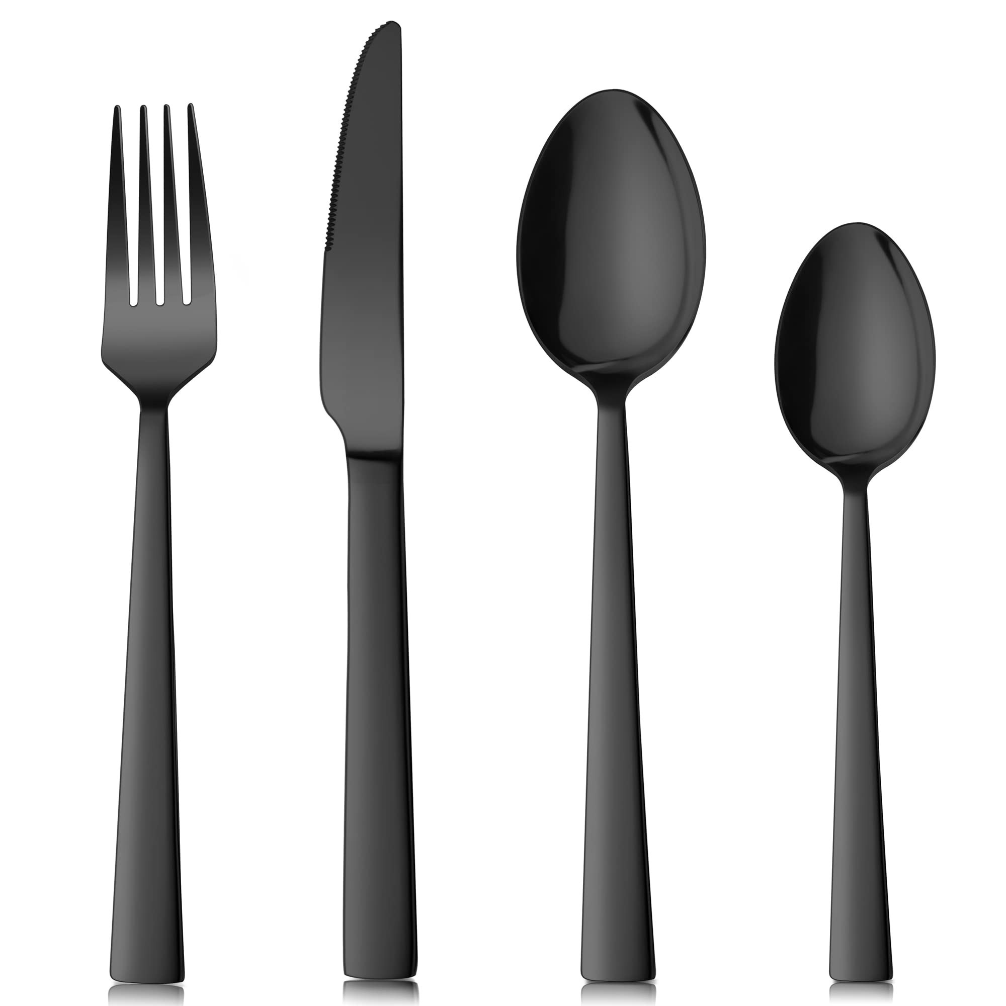 Herogo Cutlery Set, 16-Piece Stainless Steel Flatware Set Service for 4, Mirror Polished Silverware  | Amazon (UK)