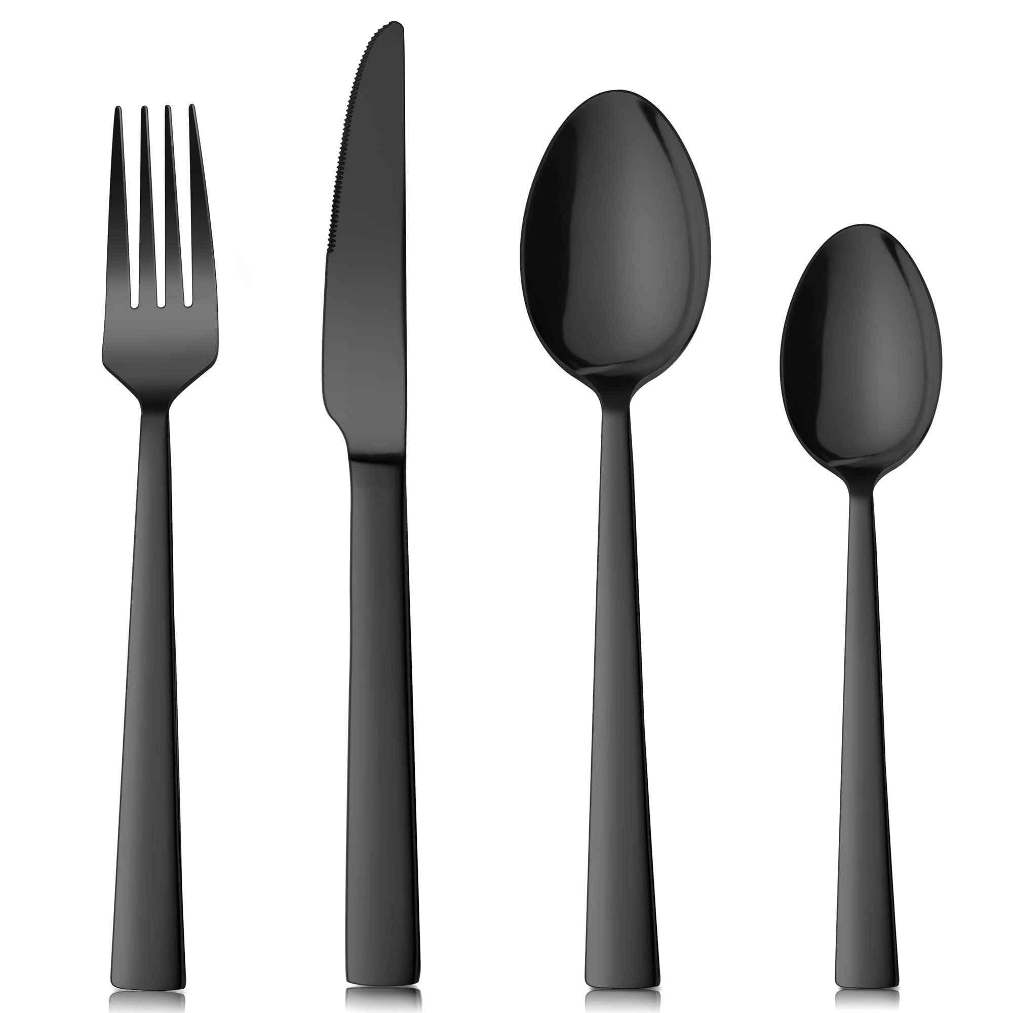 Herogo Cutlery Set, 16-Piece Stainless Steel Flatware Set Service for 4, Mirror Polished Silverware  | Amazon (UK)