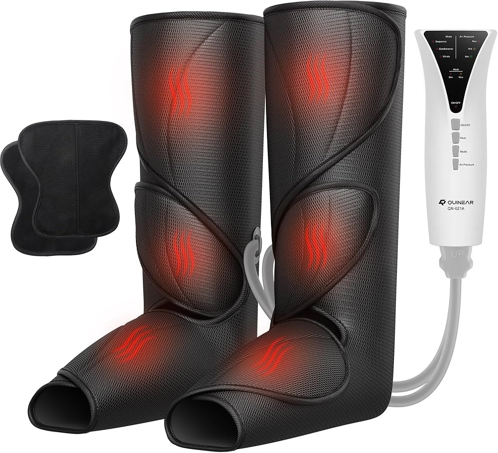 QUINEAR Leg Massager with Heat and Air Compression,Foot and Calf Massager for Circulation and Pai... | Amazon (US)