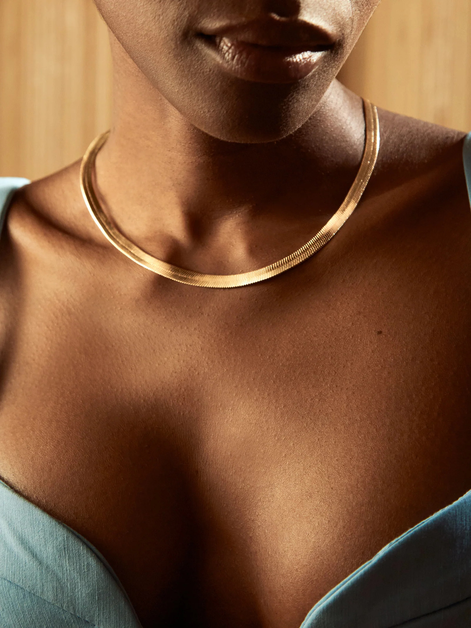 Gia Necklace - Gold Plated Brass | BaubleBar