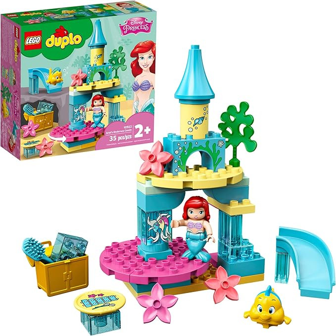 LEGO DUPLO Disney Ariel's Undersea Castle 10922 Imaginative Building Toy for Kids; Ariel and Flou... | Amazon (US)