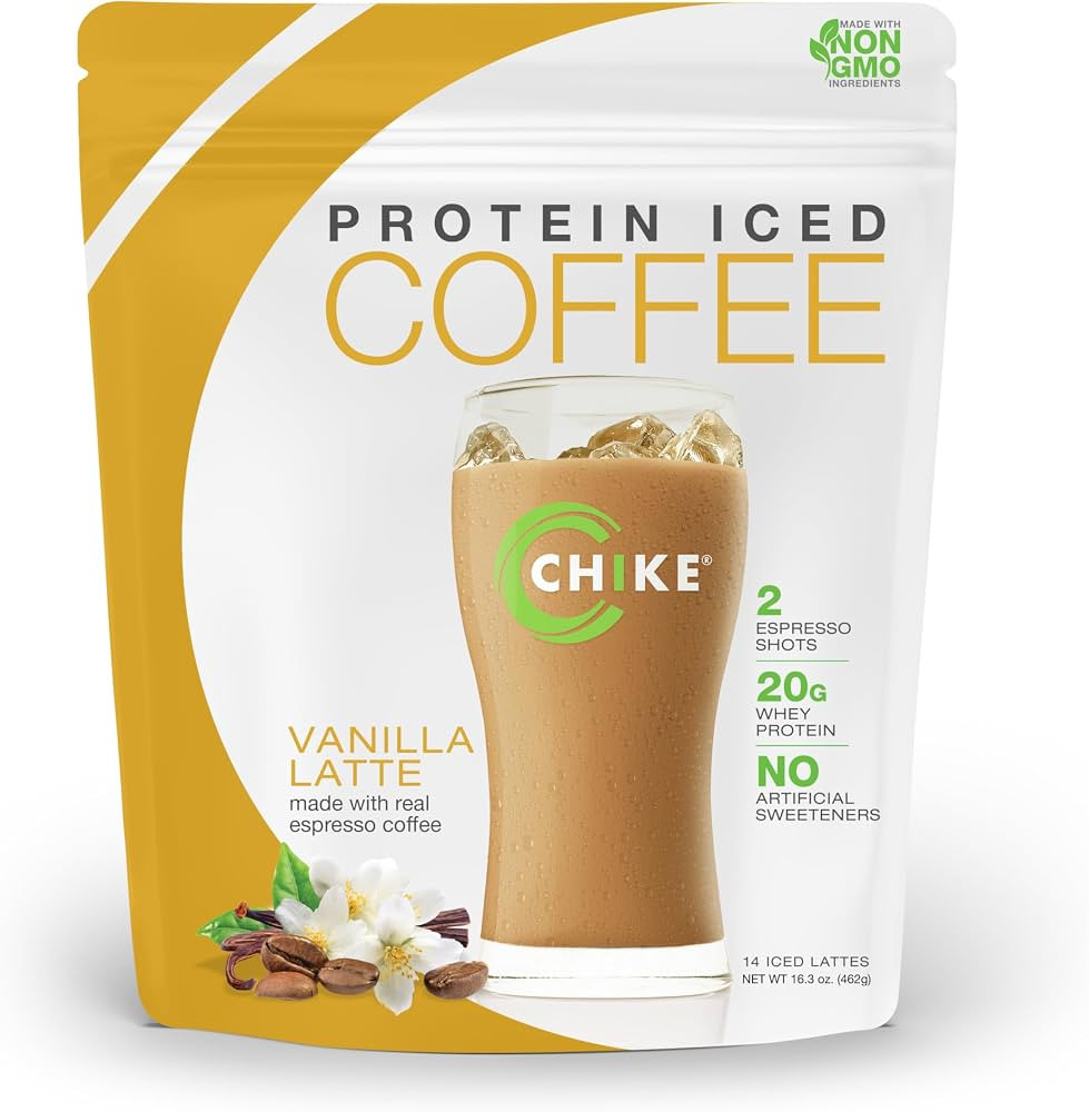 CHIKE Natural Vanilla Latte High Protein Iced Coffee, 20 G Protein, 2 Shots Espresso, 3 G Sugar, ... | Amazon (US)