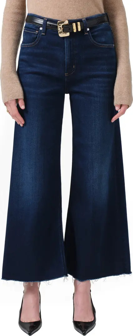 Lyra High Waist Ankle Wide Leg Jeans | Nordstrom
