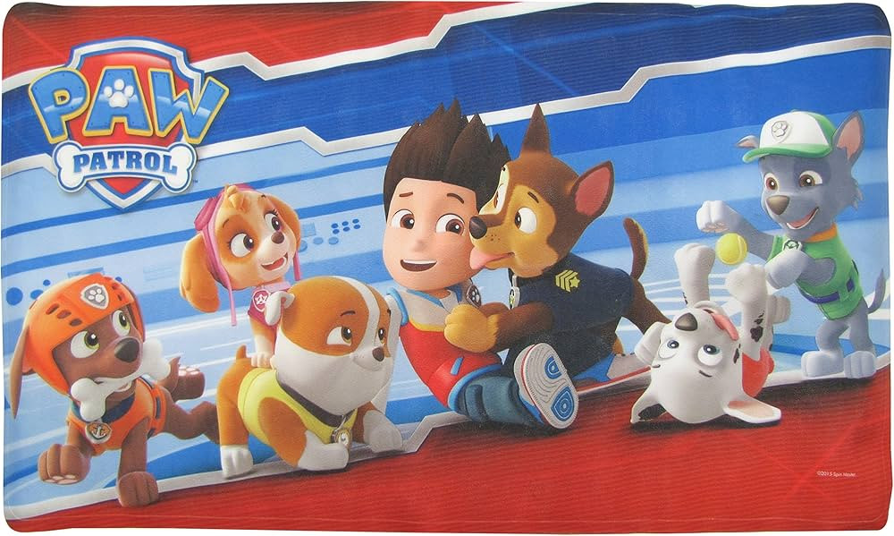 Ginsey Nickelodeon Paw Patrol Decorative Safety Bathtub Mat for Kids' Bathroom Decoration, Red an... | Amazon (US)