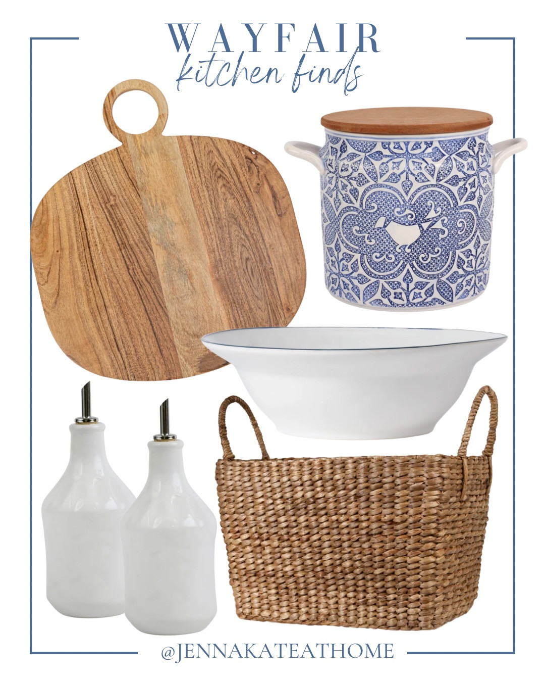 Wayfair kitchen finds include charcuterie board, stoneware har, basket, bowl, and oil dispenser.

Looks for less, kitchen refresh, home decor, kitchen decor

#LTKSaleAlert #LTKHome #LTKSeasonal