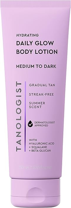 Tanologist Hydrating Daily Glow Body Lotion- Medium/Dark, Buildable & Transfer-Proof Gradual Self... | Amazon (US)