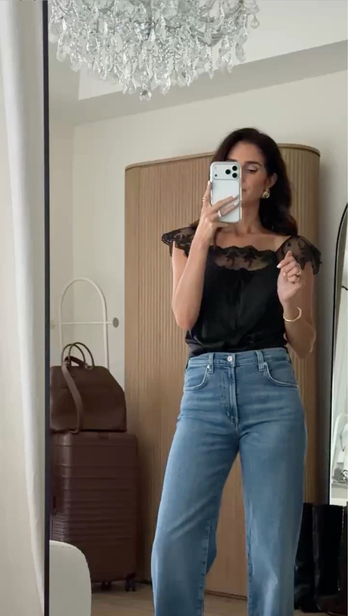 I knew this dress would be too short on me but it’s a perfect top. Wearing the size XS . I’m just shy of 5-7” wearing the size 25 ( run true to size) in the color STELLA.
 I’m also linking below other jeans I own and love #stylinbyayin #jeans #aylin

#LTKOver40 #LTKootd #LTKgrwm