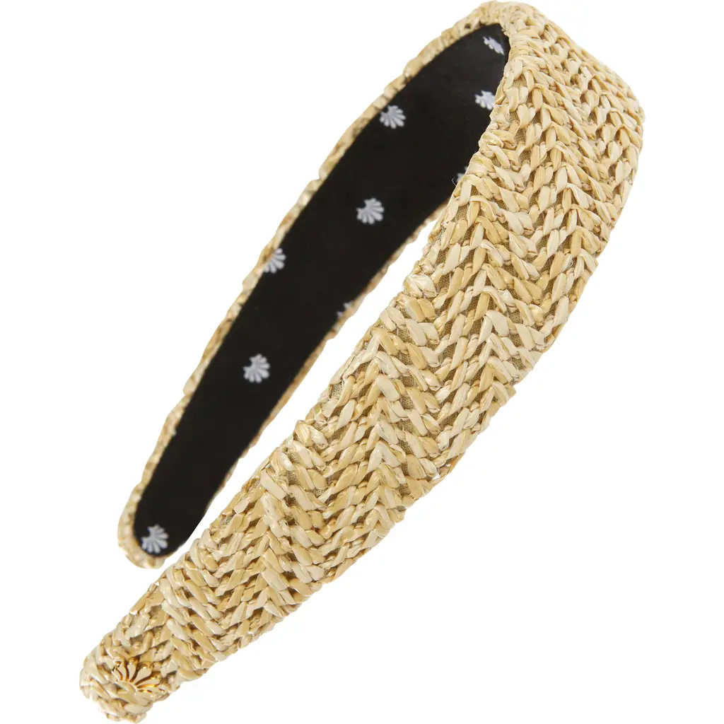 Lele Sadoughi Bessette Raffia Headband in Natural at Nordstrom | Nordstrom
