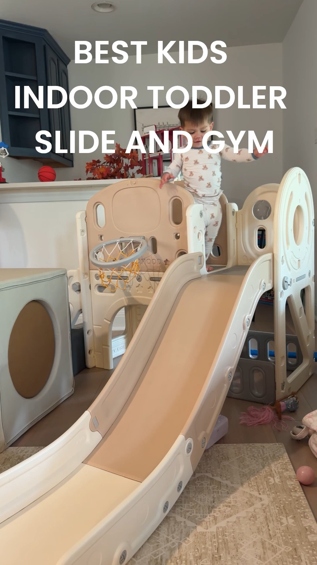Love this indoor toddler gym for kids ages 1 to 4 years old. It’s perfect for our little kids and my three-year-old and one and a half year-old daughter and son love it! Perfect inside when hot summer days in texas keep you indoors

#LTKKids #LTKHome #LTKmomlife
