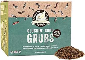 Scratch and Peck Feeds Cluckin' Good Grubs for Chickens - Sustainably Grown in North America - Na... | Amazon (US)