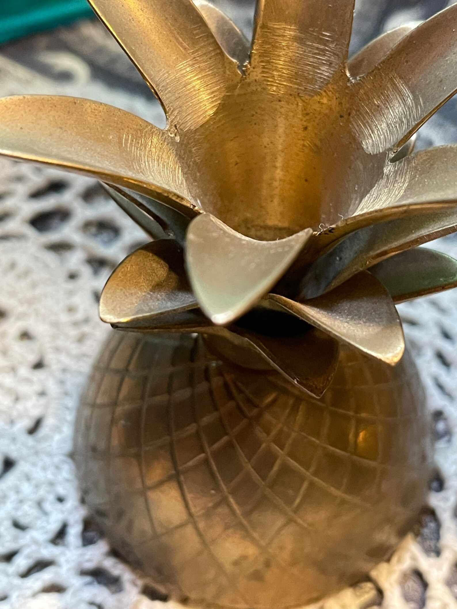 Vintage 8 Inch Tall Brass Pineapple Trinket Box - Etsy | Etsy (US)