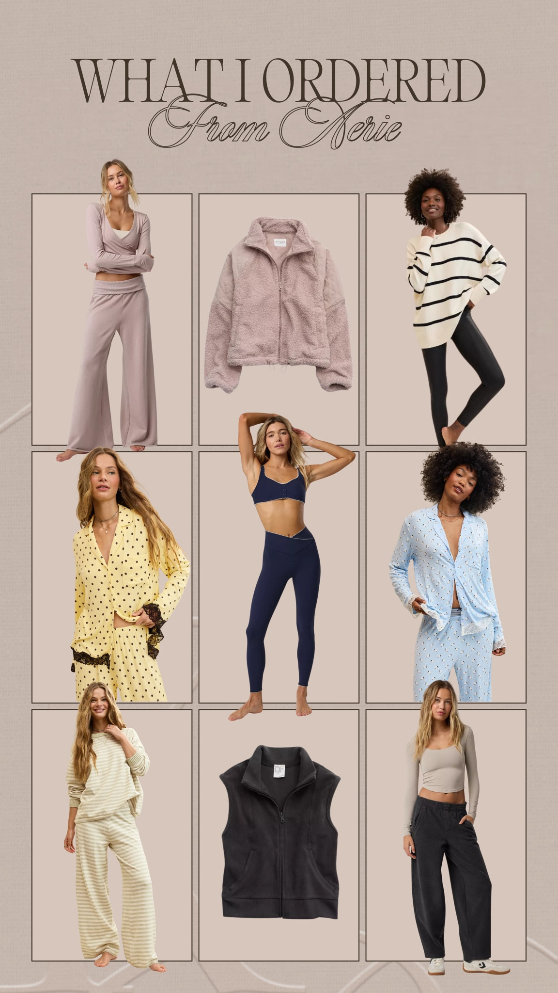 My recent aerie order🤎 their comfies are my fave 

#LTKSaleAlert #LTKBump #LTKMidsize