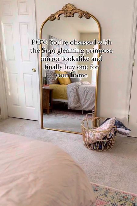 The prettiest Anthropologie mirror lookalike! 

#LTKfindsunder100 #LTKhome