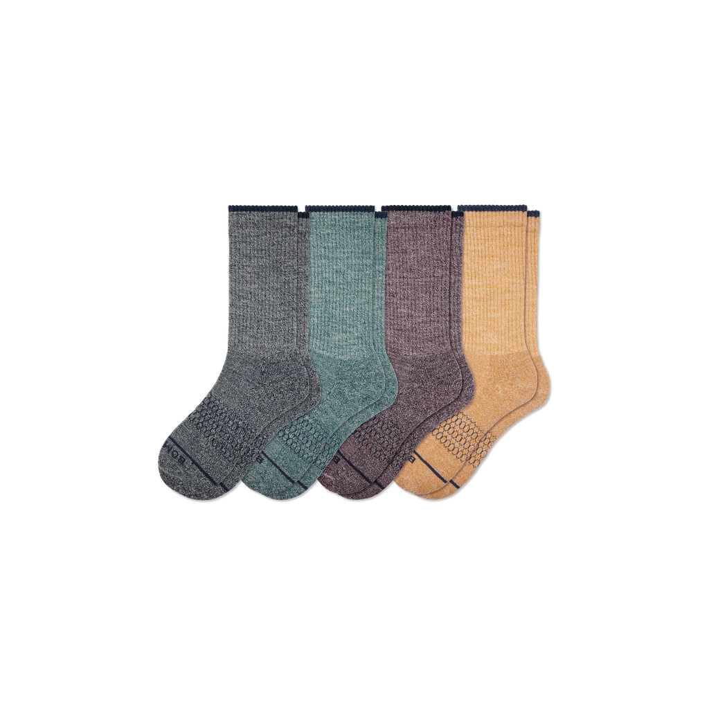 Men's Merino Wool Blend Calf Sock 4-Pack | Bombas