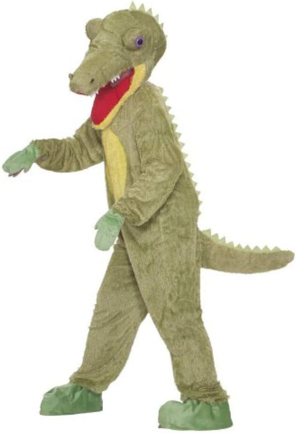 Amazon.com: Forum Novelties Men's What A Croc Plush Crocodile Mascot Costume, Green, One Size : C... | Amazon (US)