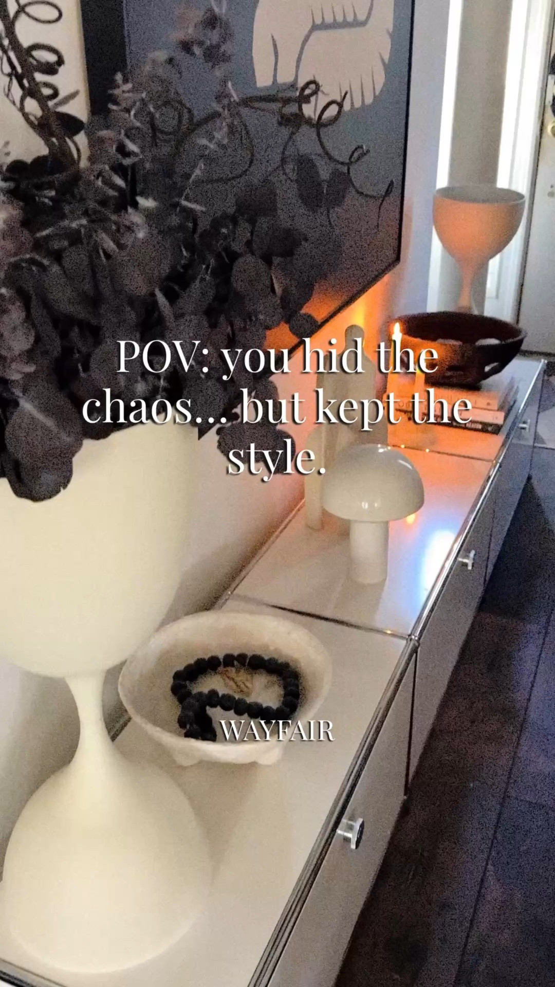 Stylish storage on sale. Sleek minimal lines with plenty of hidden storage. My bar glasses and coffee mugs got a new home  

#LTKHome #LTKSaleAlert