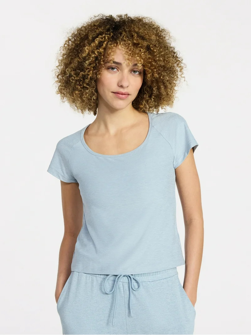Athletic Works Women's ButterCore Fashion Tee with Short Sleeves, Sizes XS-XXXL | Walmart (US)