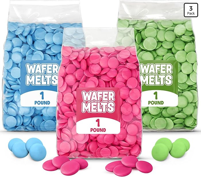 Easter Candy Melts 3 LB Pack – Pastel Blue, Green & Pink Melting Wafers for Cake Pops, Bunnies ... | Amazon (US)