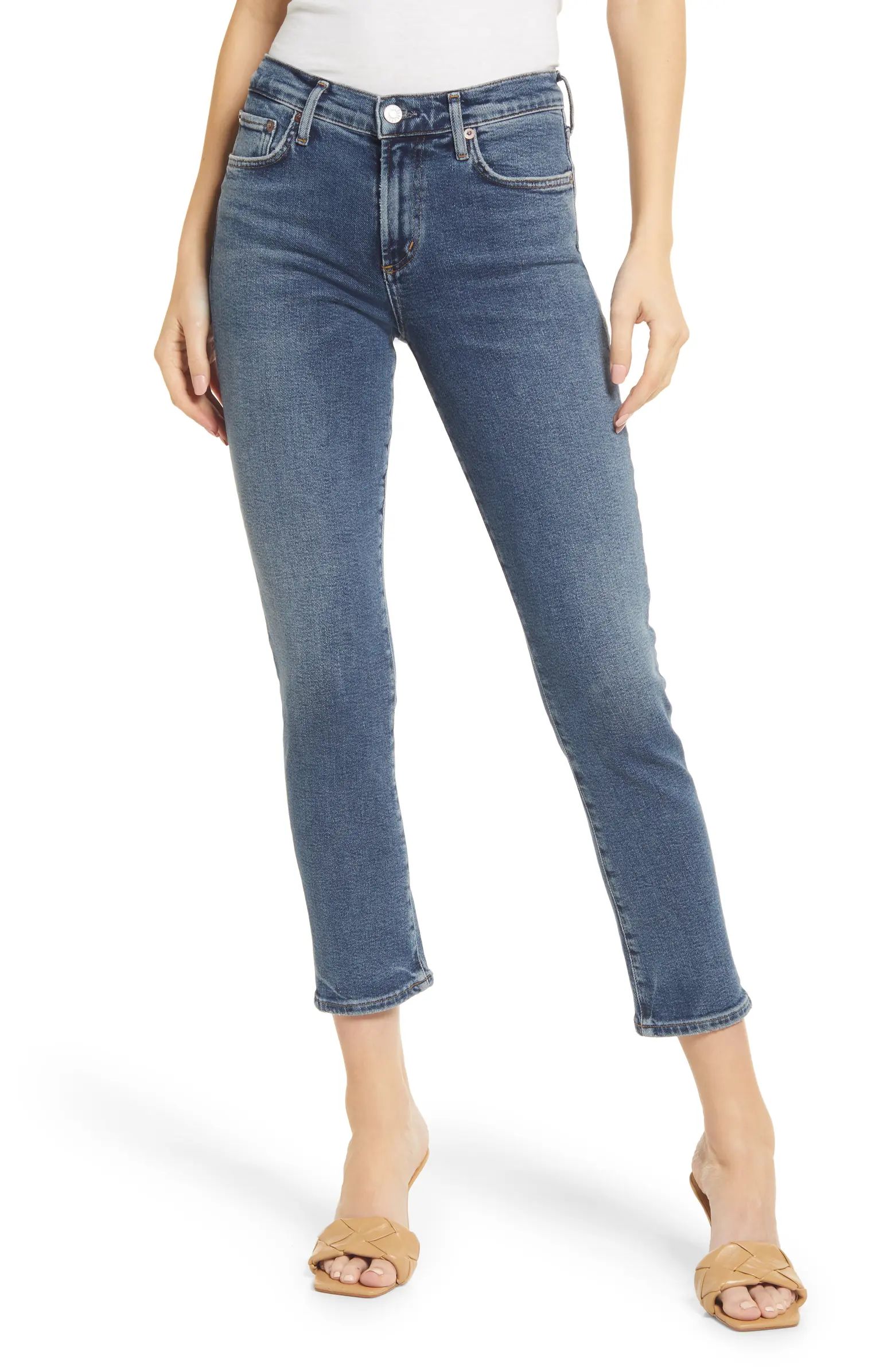 AGOLDE Toni High Waist Ankle Straight Leg Jeans | Nordstrom | Nordstrom