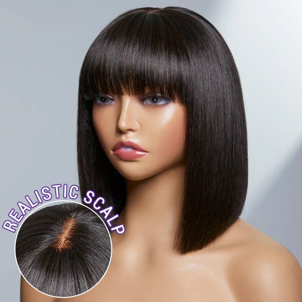 Luvme Hair Upgraded Silky Straight Glueless Minimalist Lace Bob Wig Wi | Luvmehair