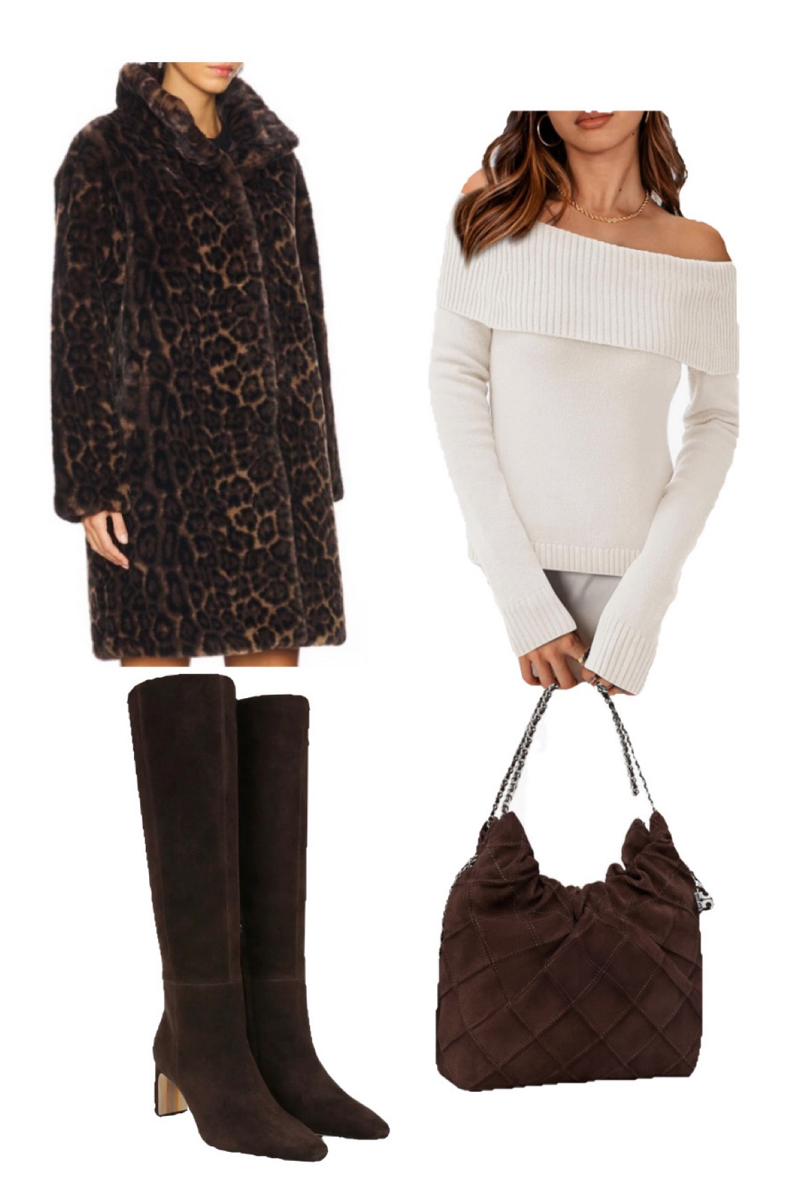 Outfit you need, style tip, so cute, fashion tip, white foldover off shoulder sweater, leopard coat, brown purse, brown boots

#LTKGiftGuide #LTKStyleTip #LTKSeasonal