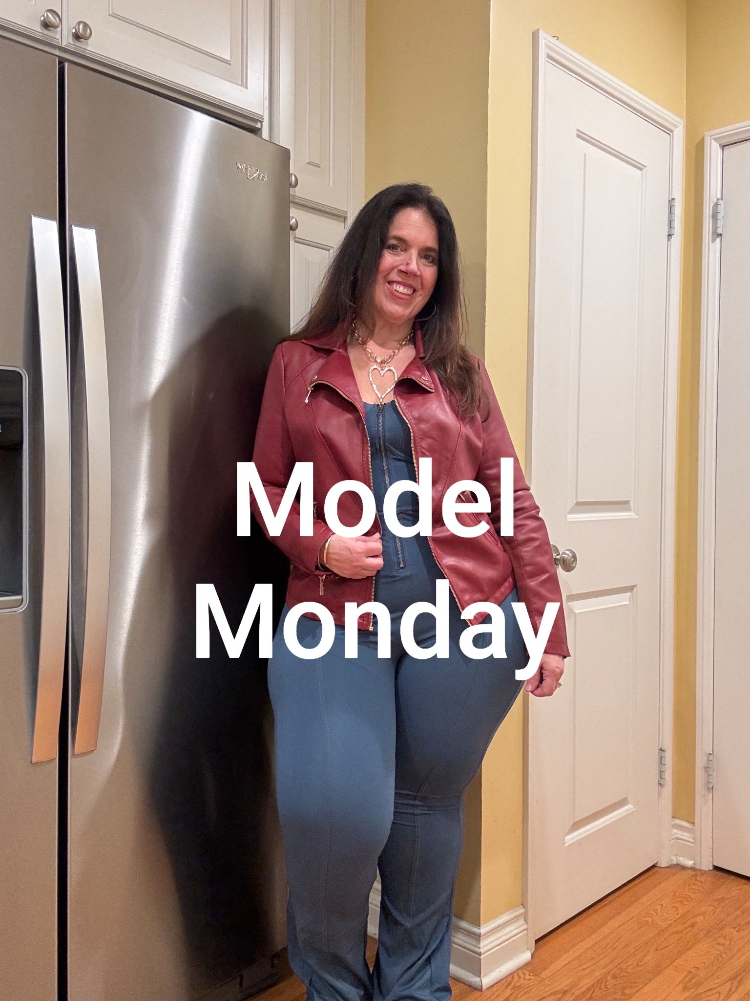 Model Monday 💃🏻
 #jumspuit #redleatherjacket


#LTKWatchNow #LTKMidsize #LTKActive