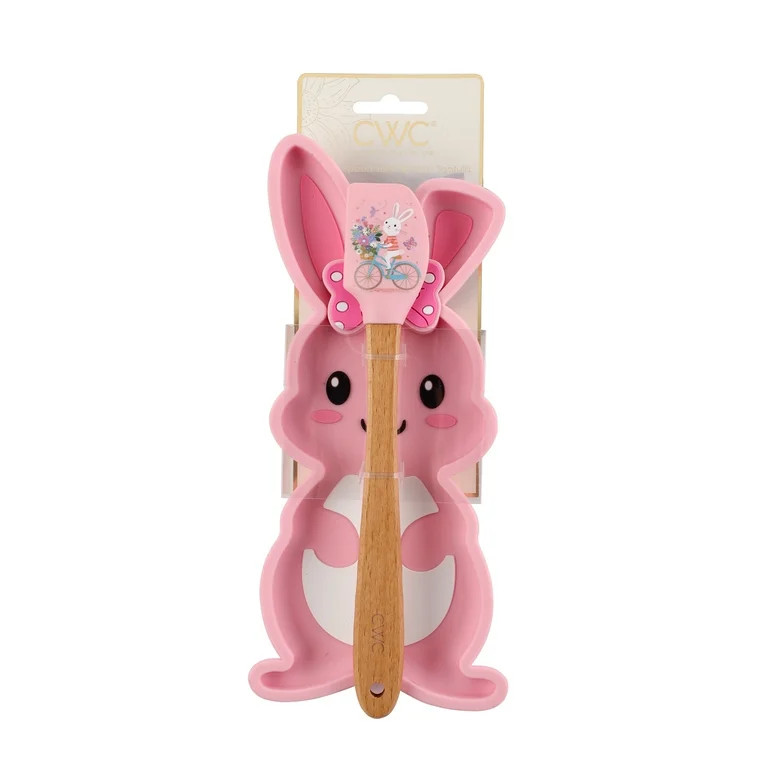 COOK WITH COLOR SILICONE SPATULA WITH BUNNY UTENSIL REST - Walmart.com | Walmart (US)