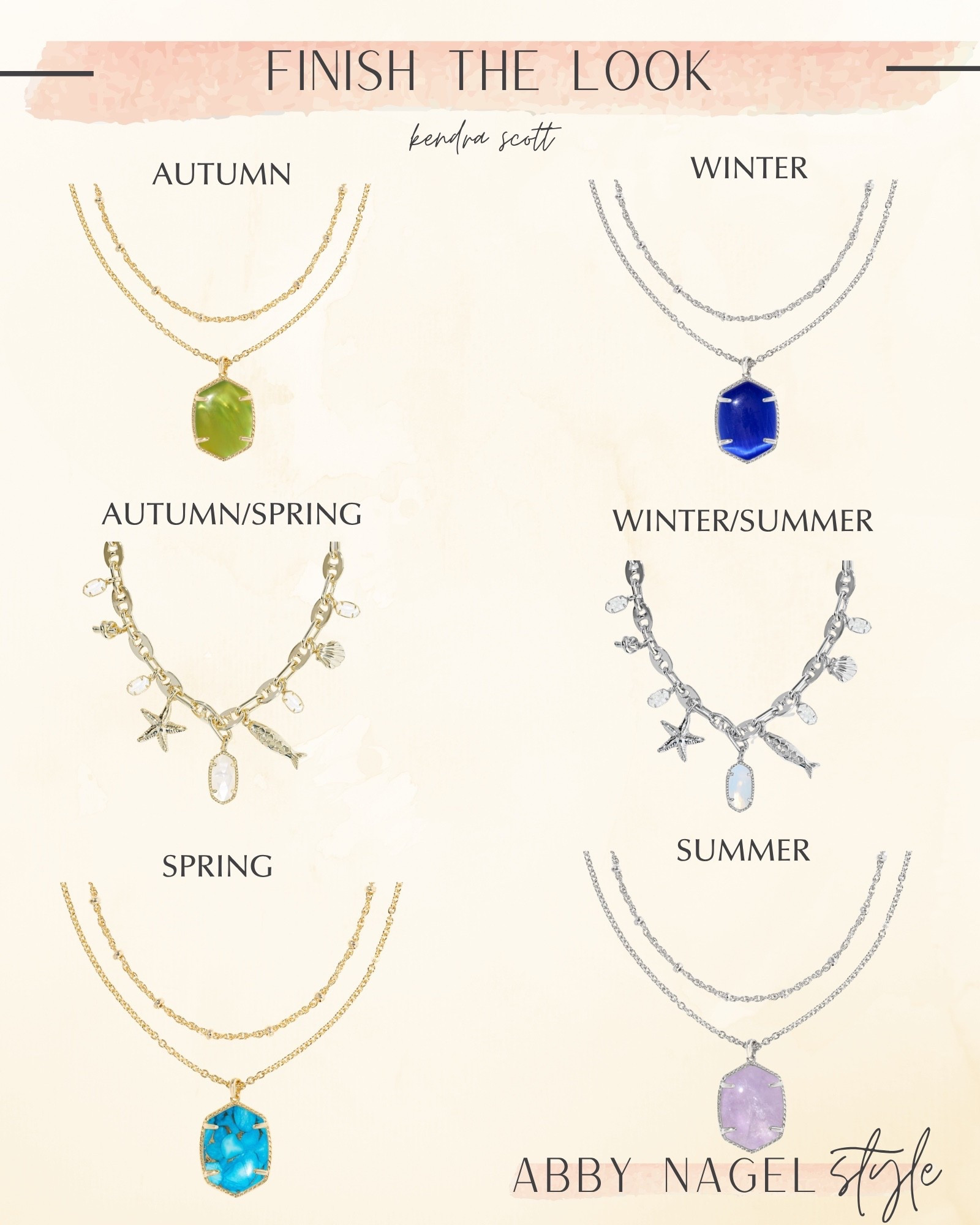 Finish the look with a customized piece from Kendra Scott.