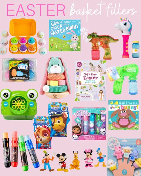 Easter basket ideas, Easter basket fillers, Easter basket stuffers, Easter books, Easter toys, Easter bubbles, Easter chalk #Easterbasketideas #Easterbaskettoys #Easterbasketstuffers 

#LTKSeasonal #LTKkids #LTKbaby