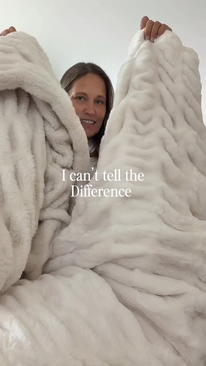 This Amazon blanket is truly one of the best finds. It has that same soft, cozy feel and beautiful look as a Lola blanket, but without the hefty price tag. Such a good way to get that luxe blanket feel for less. s

#LTKOver40 #LTKMidsize #LTKHome