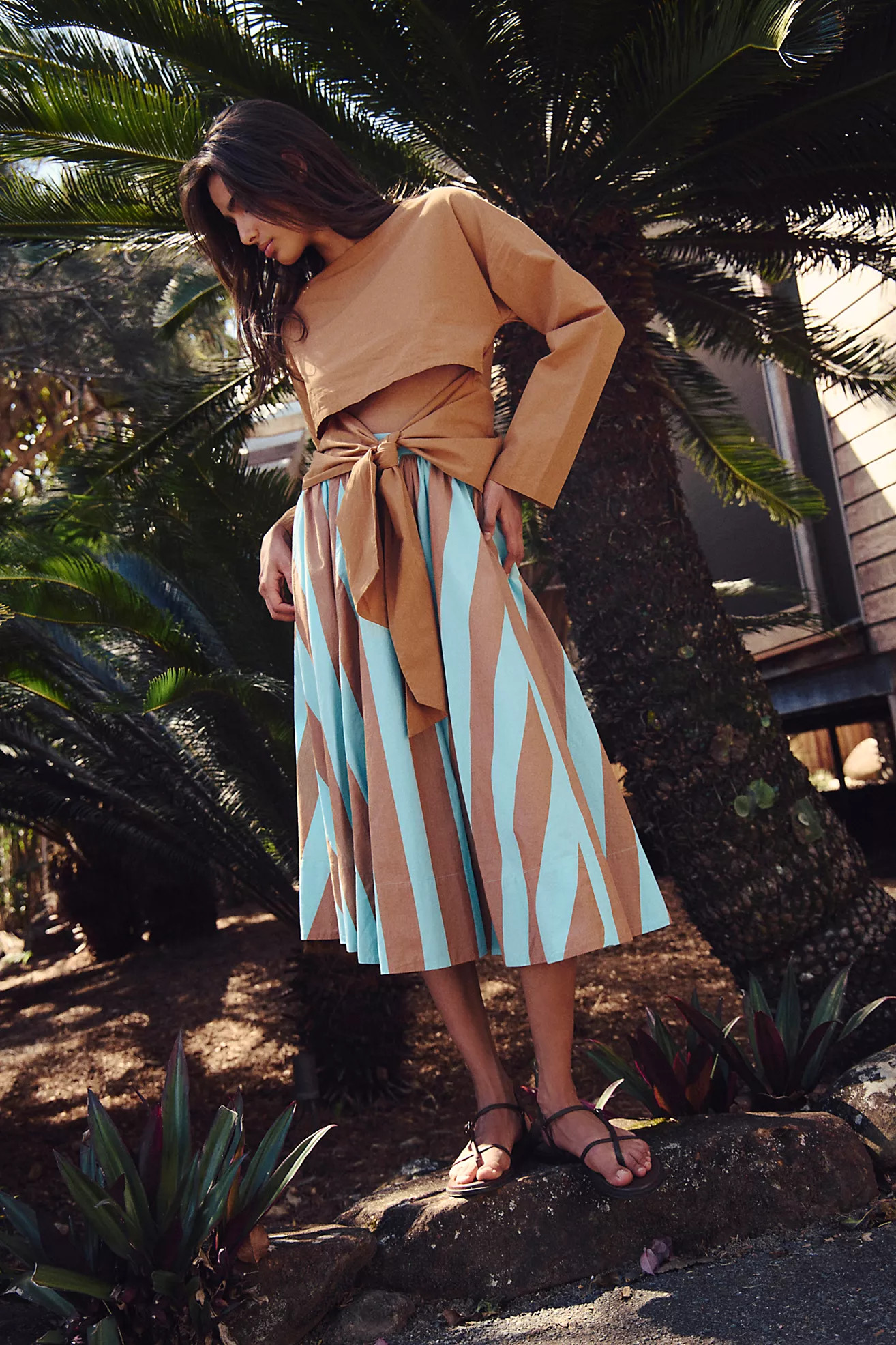 Lowen Striped Midi Skirt | Free People (Global - UK&FR Excluded)