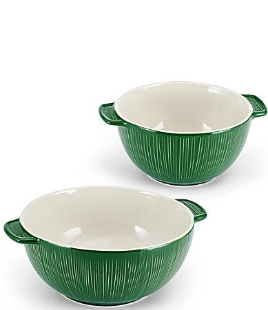 Fitz and Floyd Sicily Green Serving Bowls Set of 2 - Green | Dillard's