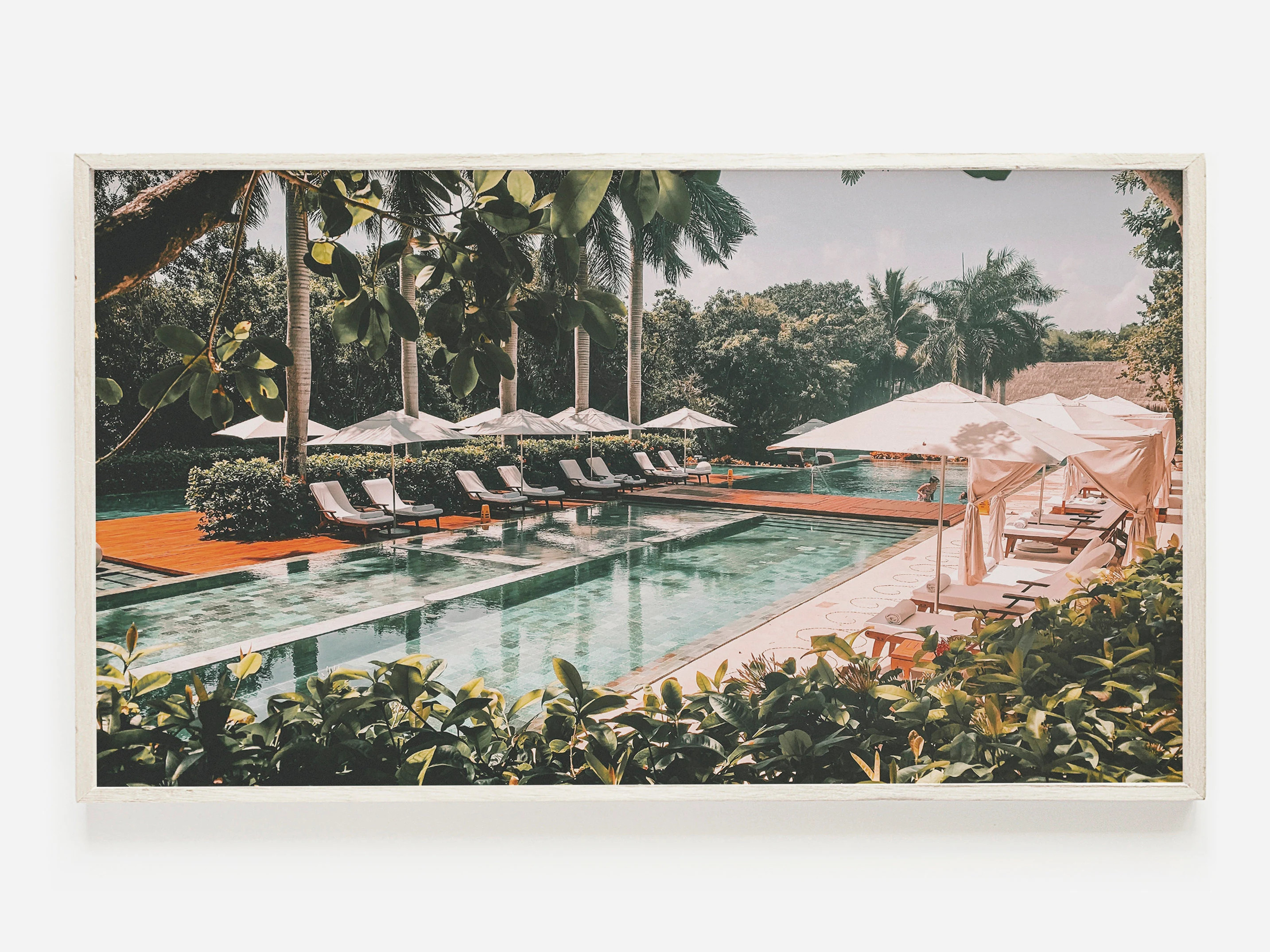 Samsung Frame TV Art | Poolside Digital Art | Summer Art for Frame TV | Boho Beach Frame Tv Art |... | Etsy (US)