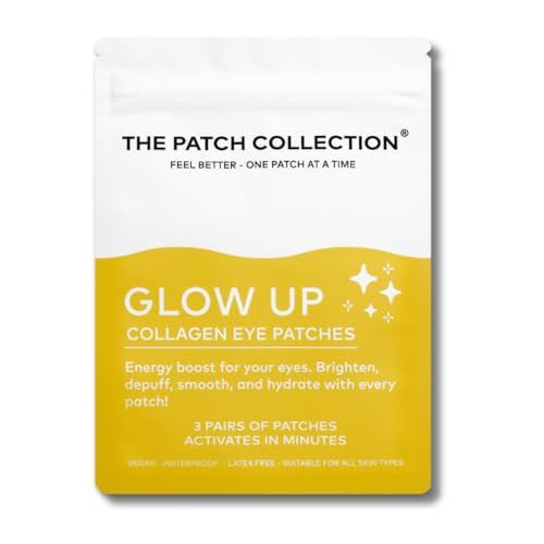 The Patch Collection® – Glow Up Under Eye Collagen Patch | Retinol, Hyaluronic Acid, Nano Gold, Collagen, Vitamin C (Pack of 3) | Amazon (US)