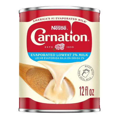 Nestle Carnation Low Fat 2% Evaporated Milk for Pumpkin Pie and Cooking - 12 fl oz | Target