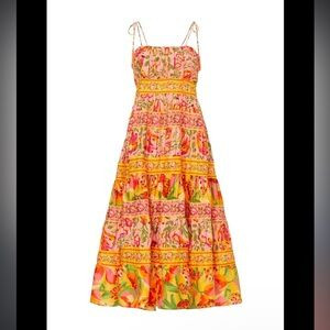 Farm Rio Mixed Fruit Paradise Midi Dress | Poshmark
