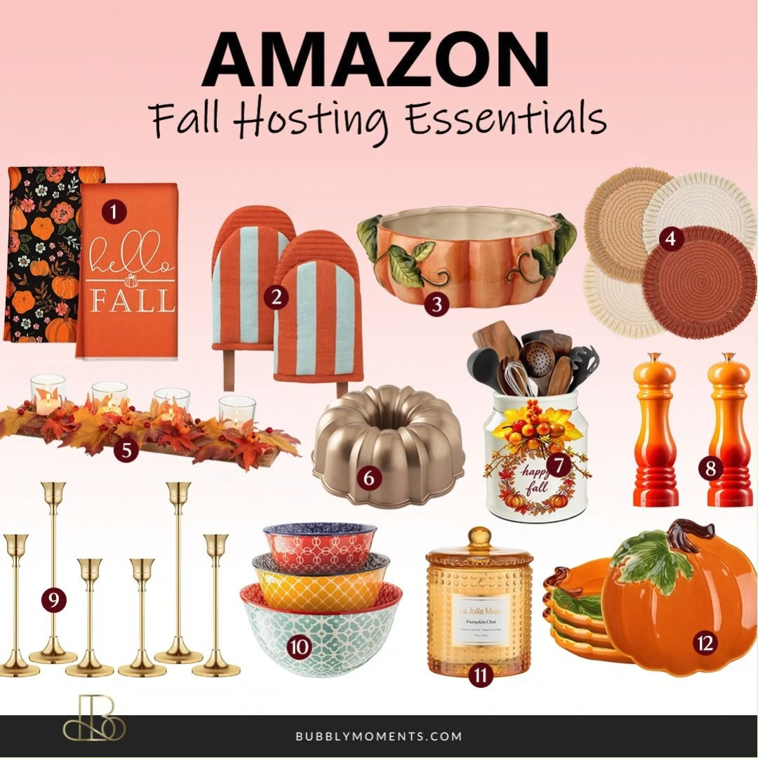 Get ready for cozy fall gatherings with these stylish Amazon hosting finds! 🍂 From table accents to serving essentials, these pieces are perfect for fall dinners, Friendsgiving, and casual get-togethers. Create a warm and inviting setup that’s ready for guests all season long. Shop these fall hosting essentials and add a cozy seasonal touch to your next gathering! 🛒
#LTKHome #LTKSeasonal #LTKFinds #FallHosting #FallDecor #AmazonFinds #AmazonHome #FallTableDecor #FallEntertaining #HomeDecor #CozyHome #AutumnDecor #HostingIdeas #HomeFinds #FallEssentials 

 