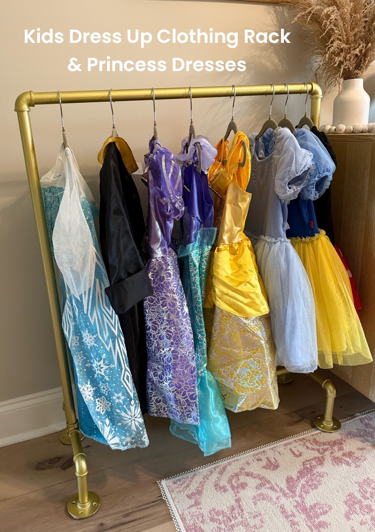Beautiful and affordable $40 metal kids clothing rack from Amazon! I also linked all of our affordable princess dresses and our favorite kids velvet hangers

#LTKmomlife #LTKKids #LTKHome
