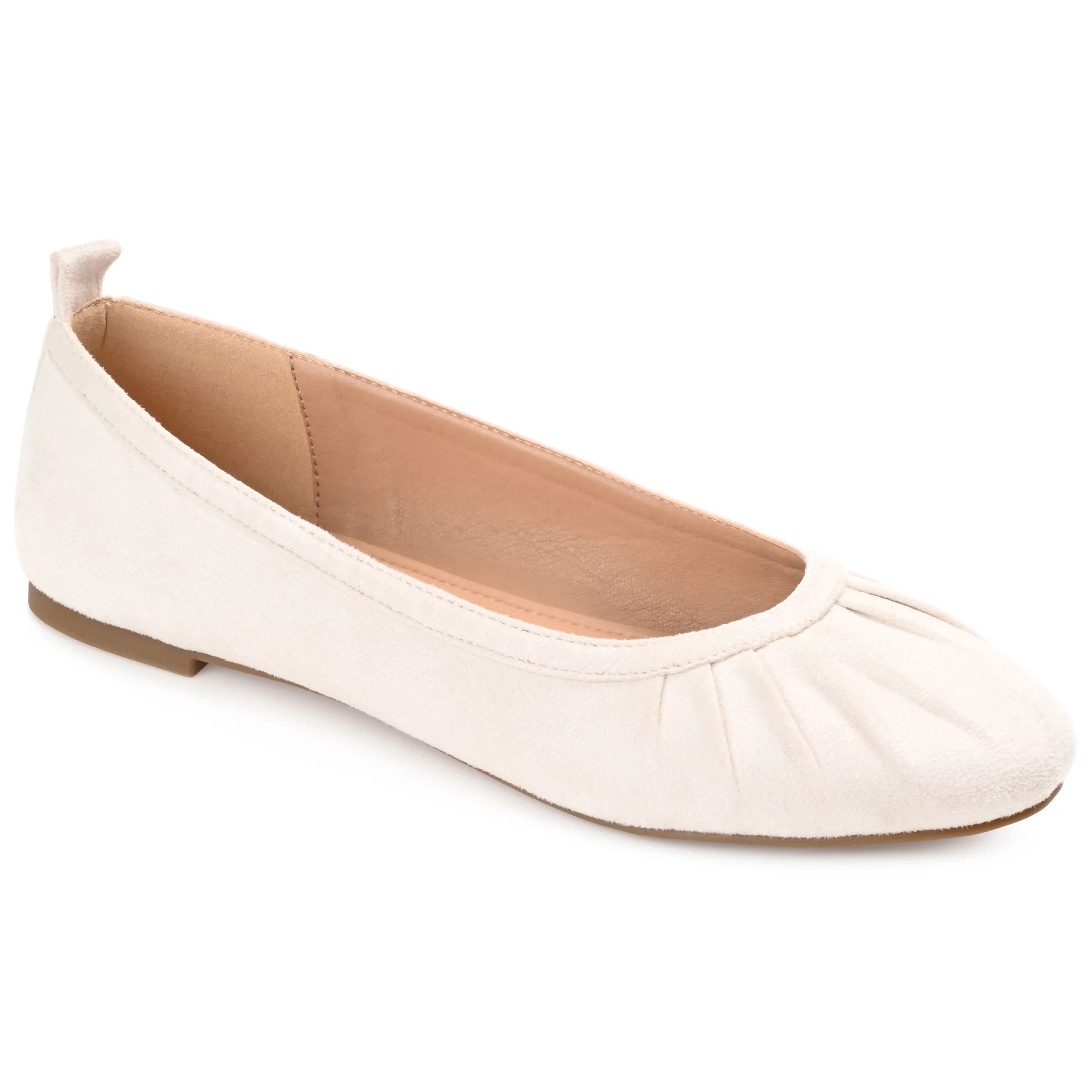 Journee Collection Womens Tannya Tru Comfort Foam Slip On Round Toe Ballet Flats | Walmart (US)