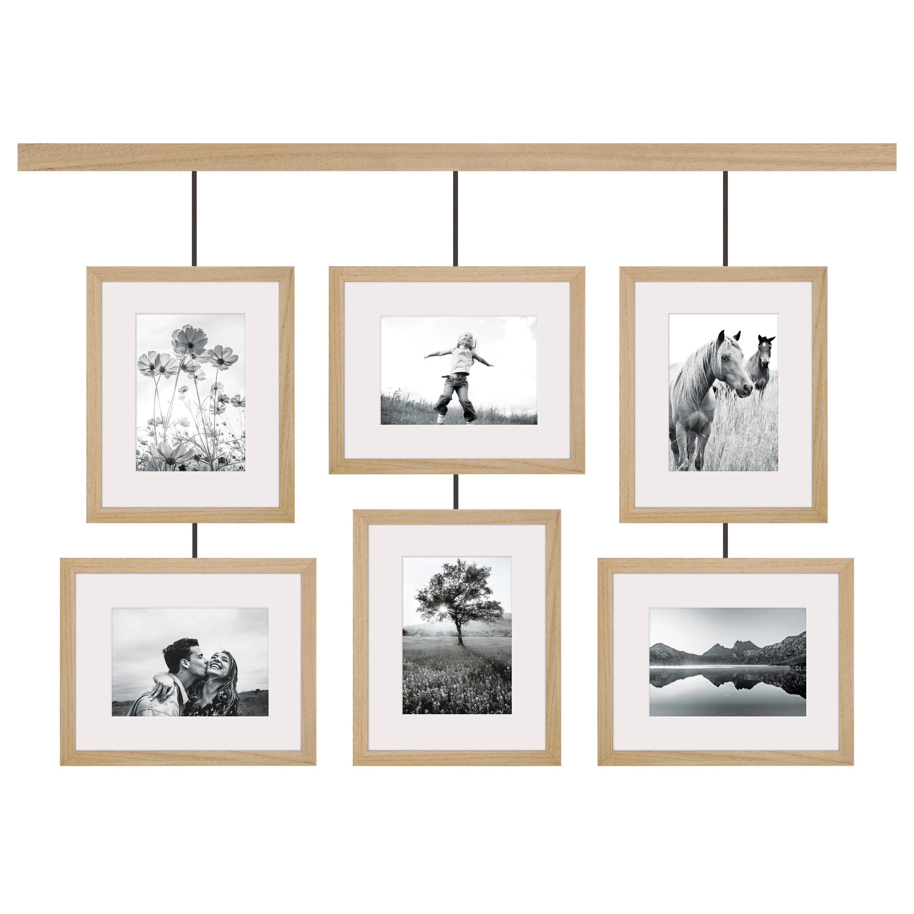 Gallery Perfect 5 x 7 Brown Gallery Wall Frames 6 Pieces | Walmart (US)