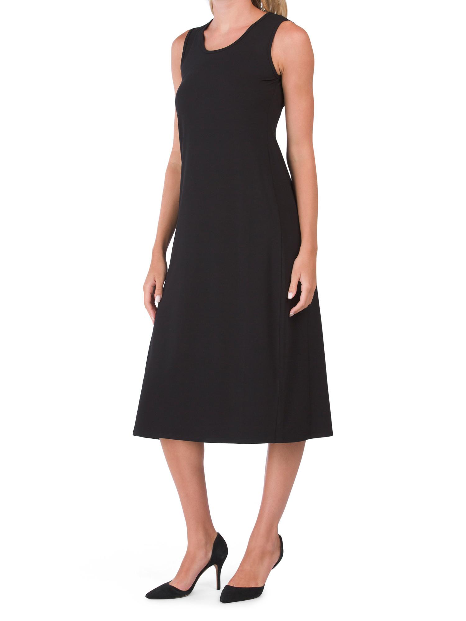 Petite Viscose Jersey Scoop Dress | TJ Maxx