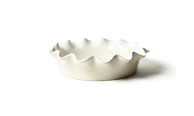 White Ruffle Pie Dish | Jansen Home