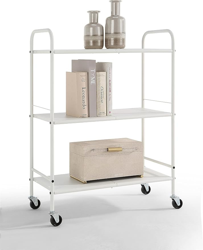 Amazon.com: SunnyPoint Metal Rolling Organizer Utility Craft Cart (Large, WHT) : Office Products | Amazon (US)