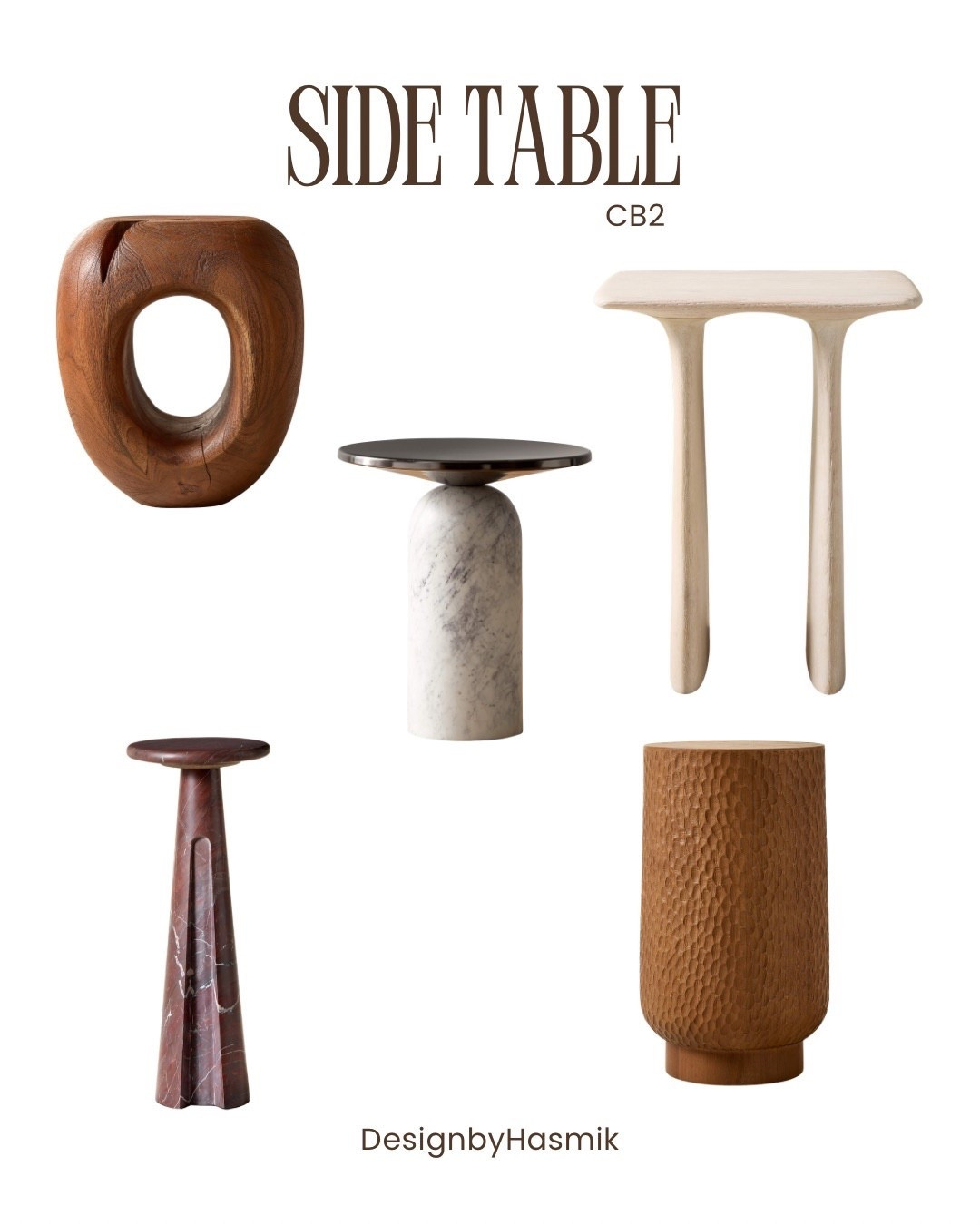 Need side table? I found those from cb2 they are very interesting love them

#LTKHome #LTKSaleAlert