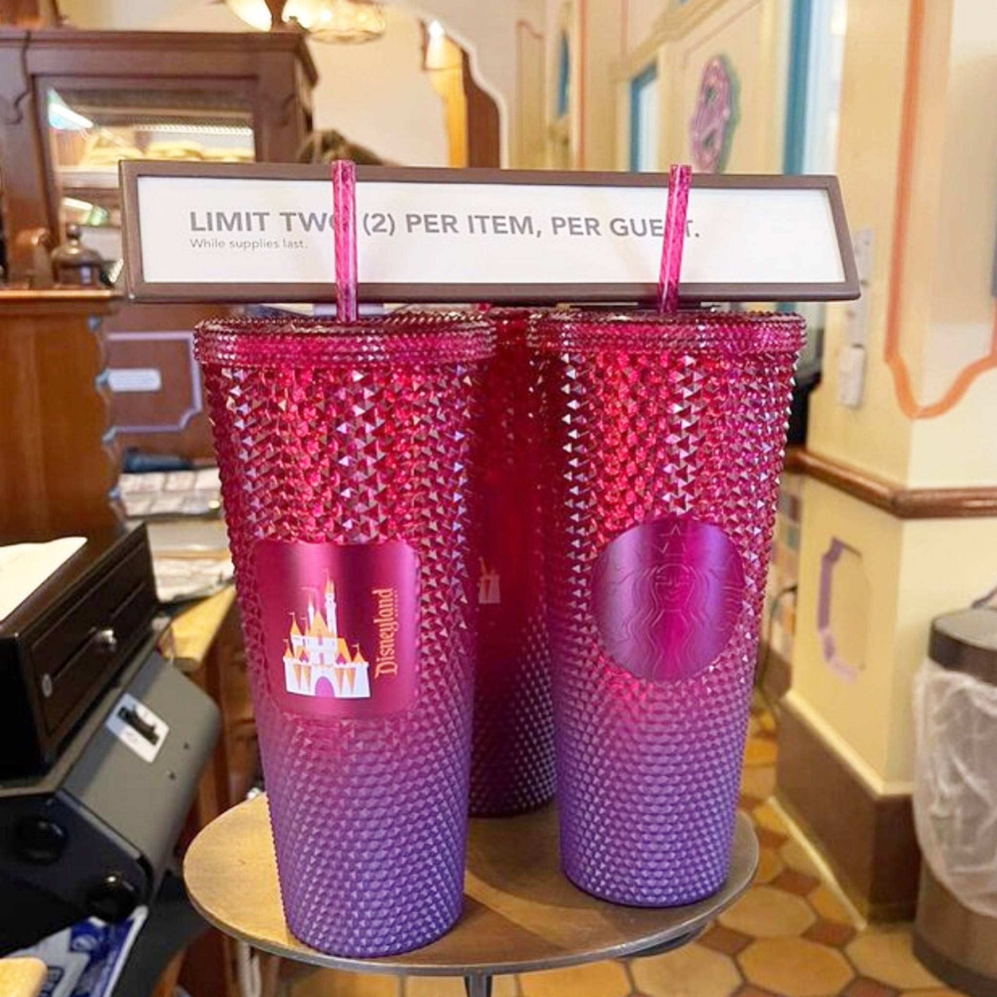 PHOTOS: Starbucks' Popular Pink Tumbler Has Made Its Way to Disneyland!